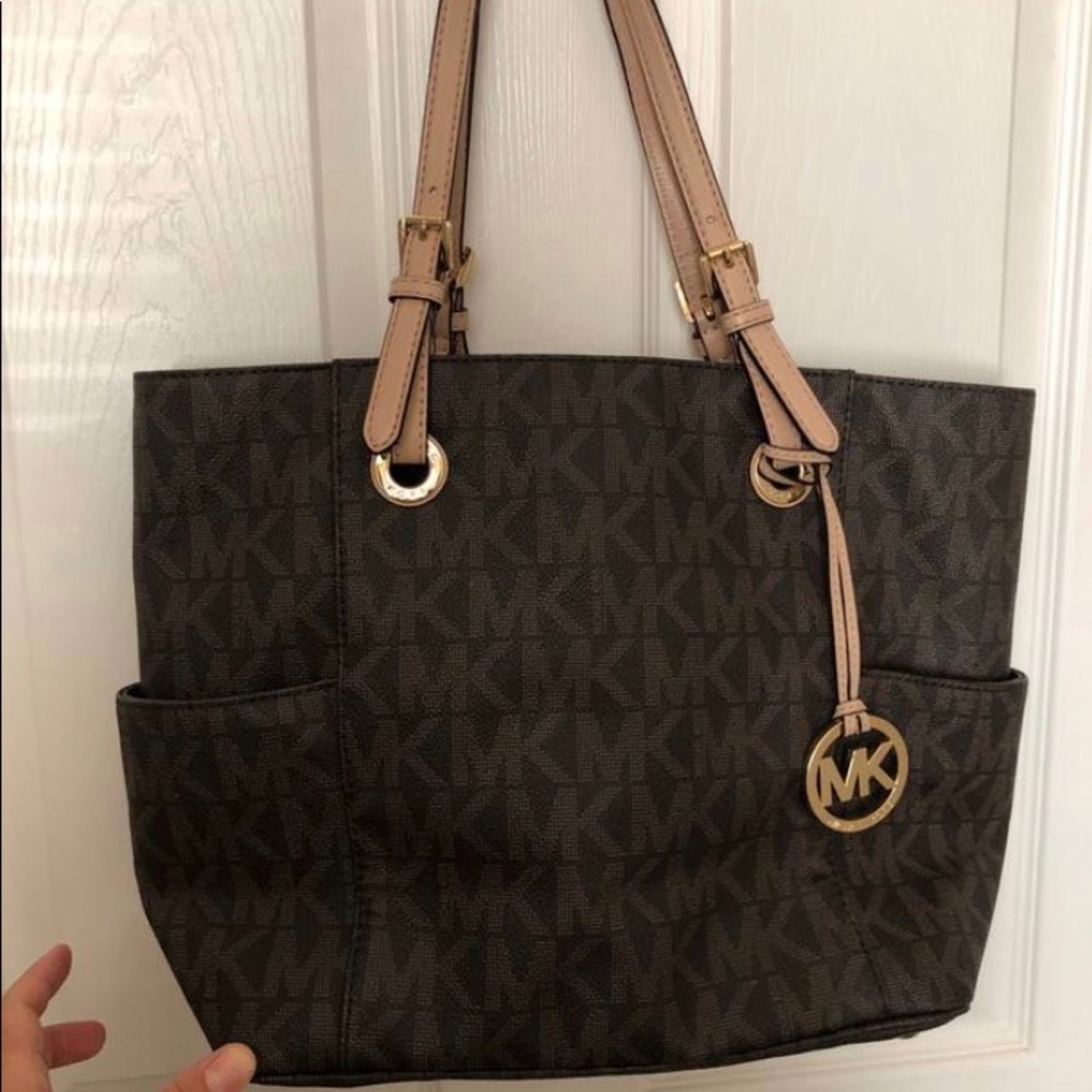 Michael Kors MK Brown and Tan purse